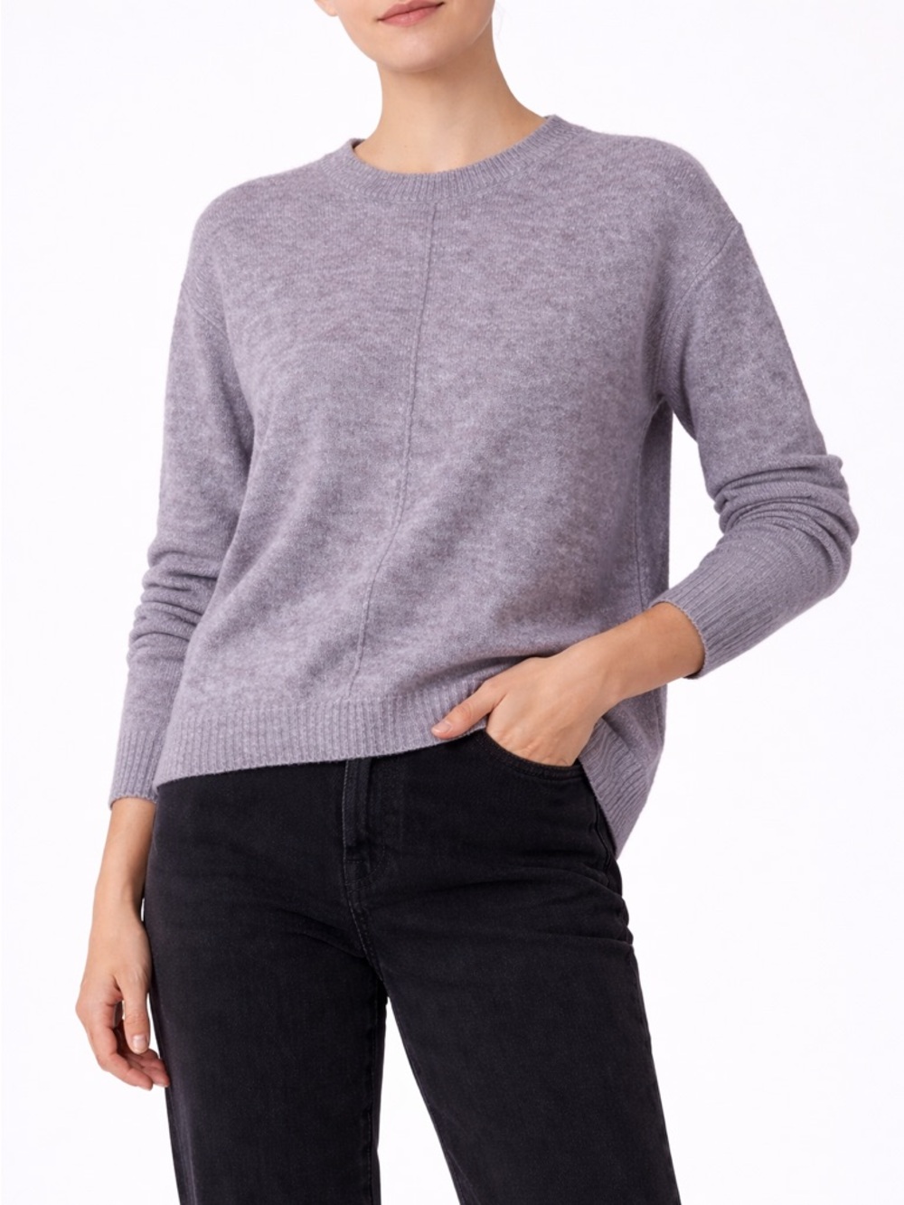 NWT Legendary Outfitters Women's Long Sleeve Cozy Crewneck Size M Heather Purple